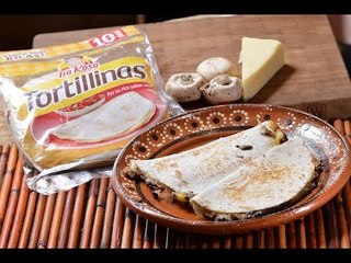 Quesadillas con champiñones