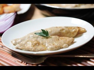 Filete de pescado en salsa de morillas - Receta fácil de preparar