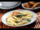 Pasta penne rigate con verduras - Receta fácil de preparar