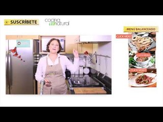 Recetas para bajar de peso - Menú balanceado