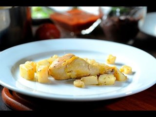 Pollo con papas al ajillo - Receta fácil y rápida