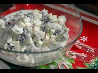 Ensalada navideña de manzanas