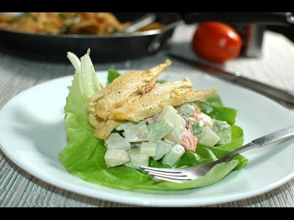 Ensalada navideña de pollo