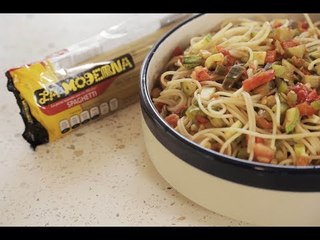 Spaghetti con vegetales