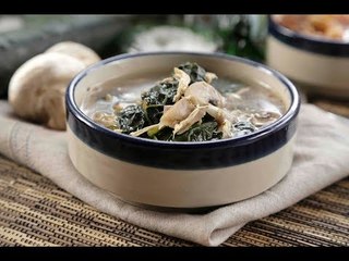 Sopa picante de pollo con verduras