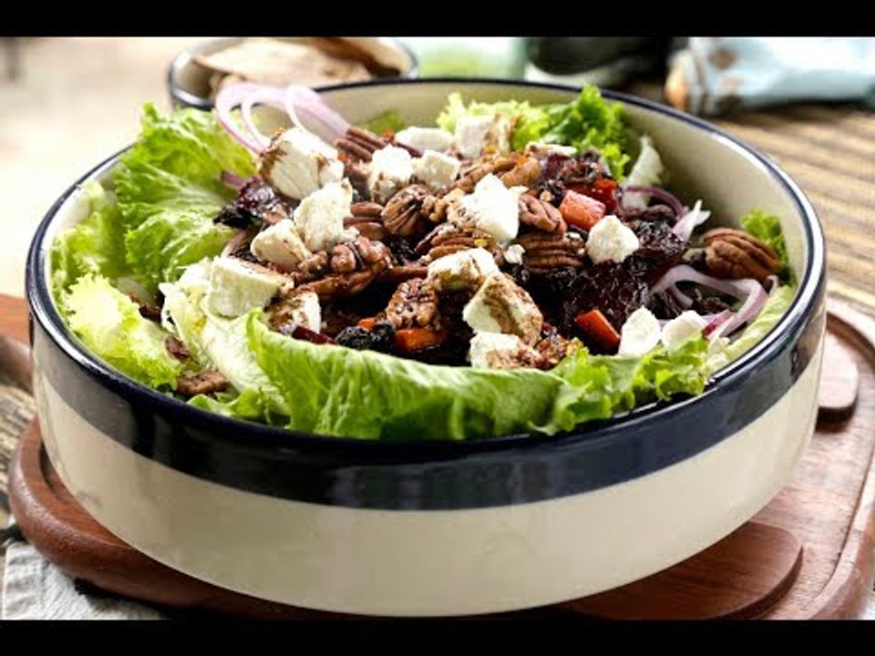 Ensalada de betabel y zanahoria rostizados