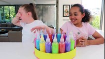 3 COLORS OF GLUE SLIME CHALLENGE!! Slime Fails | Toys AndMe