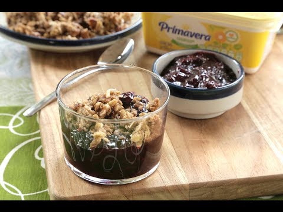 Crumble de zarzamora sin horno