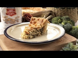 Tarta de brócoli con queso - COCINA CON CONEXIÓN - Sonia Ortiz con Juan Farré