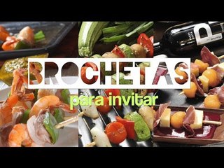 Menú de brochetas para compartir