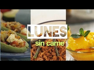 Menú para lunes sin carne - ¿Qué hago de comer hoy?