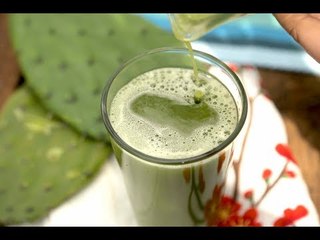 Jugo de nopal quema grasa