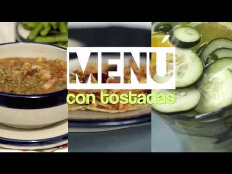 Menú con tostadas