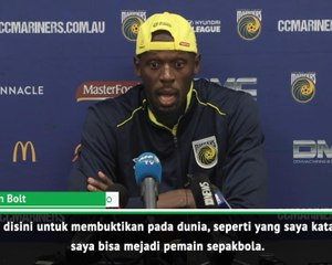 Bolt Ingin Buktikan Pada Dunia Bahwa Dia Bisa Menjadi Pemain Sepakbola Usai Cetak Gol Debut