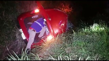 Homem fica ferido em capotamento na BR-467