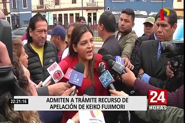 Admiten a trámite recurso de apelación de Keiko Fujimori