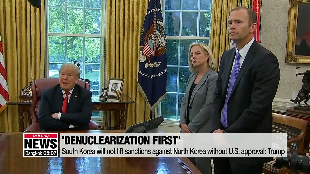 South Korea will not lift sanctions against North Korea without U.S. approval: Trump