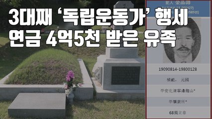 [자막뉴스] 3대째 '독립운동가' 행세...연금 4억5천만 원 받은 유족 / YTN
