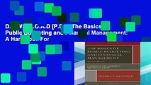 D.O.W.N.L.O.A.D [P.D.F] The Basics of Public Budgeting and Financial Management: A Handbook For