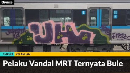 #1MENIT | Pelaku Vandal MRT Ternyata Bule
