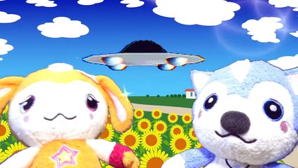ガラピコぷ〜♪チョロミーとムームーが宇宙へ大冒険★UFO(ユーフォー)にのって宇宙人とお友達になっちゃお♪おかあさんといっしょ なりきりごっこ遊び おもちゃアニメ animation