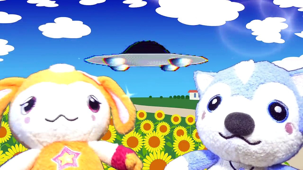 ガラピコぷ〜♪チョロミーとムームーが宇宙へ大冒険★UFO(ユーフォー)にのって宇宙人とお友達になっちゃお♪おかあさんといっしょ なりきりごっこ遊び おもちゃアニメ animation