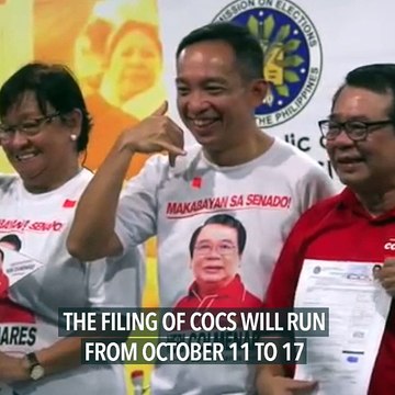 Election fever heats up as filing of candidacies begins