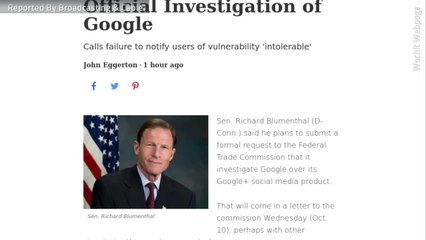U.S. Senator Seeks An Official Investigation Of Google