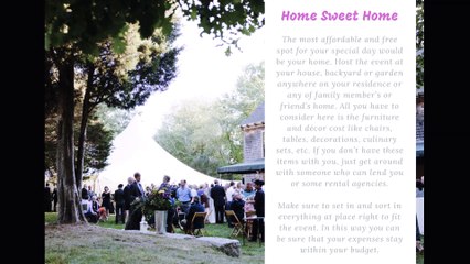 4 Affordable Wedding Venue Ideas