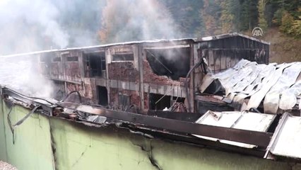 Abant'ta Su Dolum Tesisinde Yangın (3)