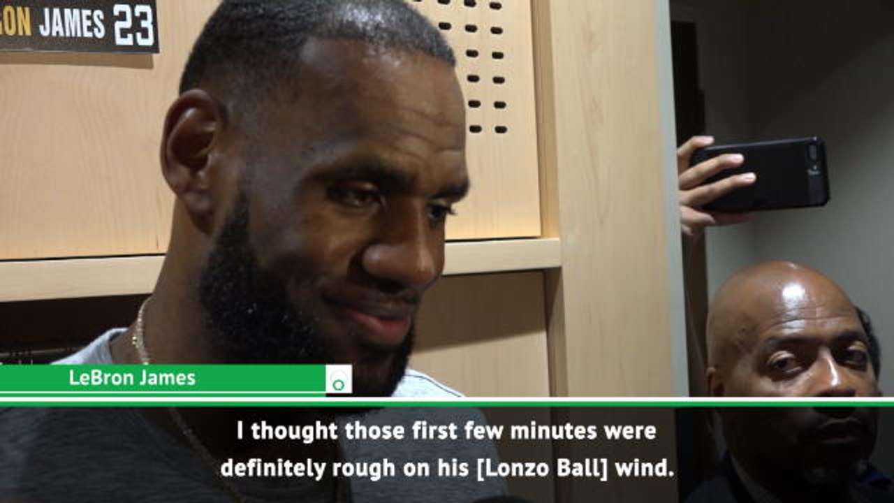 Great to have Lonzo Ball back on the floor - LeBron