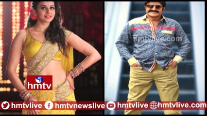 Rakul Preet Singh Dance with Balayya for "Aaku Chatu Pinde Tadise" Song | Tollywood News | hmtv