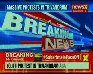 Youth protest in Trivandram against Sabarimala verdict
