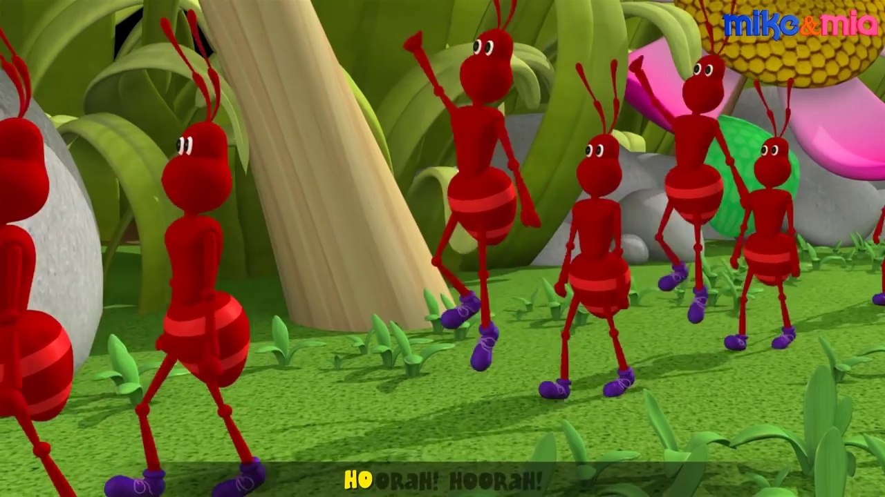 The Ants Go Marching One By One Song | 3D Animation English Nursery ...