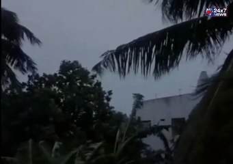 Andhra Pradesh's Srikakulam after TitleCyclone made a landfall.