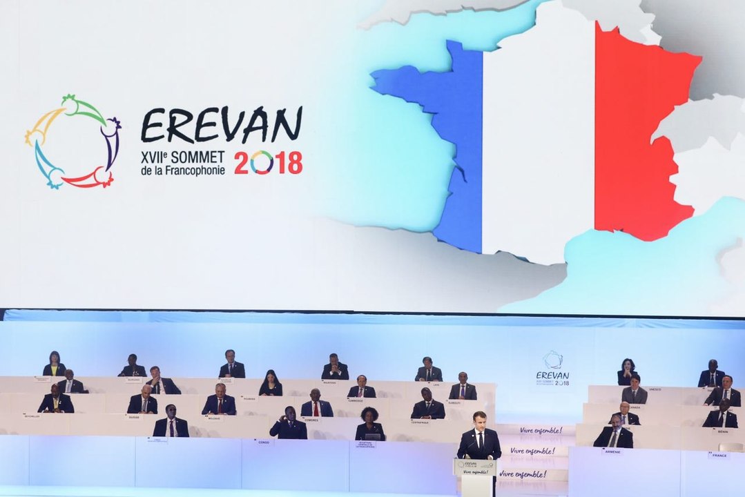 Discours au Sommet de la francophonie à Érevan.