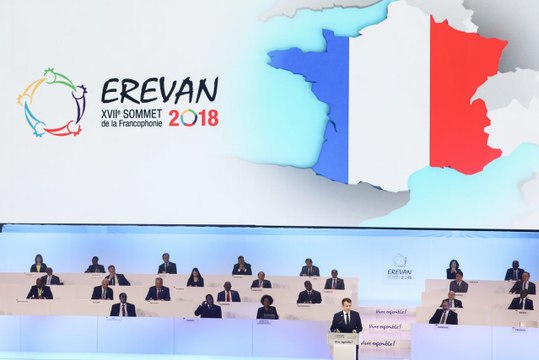 Discours au Sommet de la francophonie à Érevan.