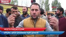 Muş’ta çiftçi özelleştirilen şeker pancarı fabrikasında eylem yaptı