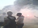 اشتباكات بين الوايت نايتس والأمن أمام ستاد القاهرة