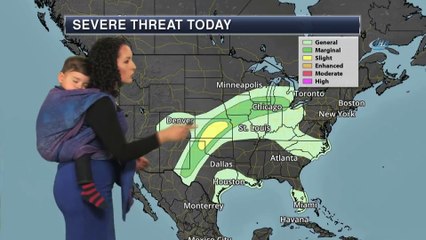 - Hava Durumunu Bebeğiyle Sundu