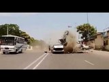 فيديو السرعة المجنونة تتسبب فى حادث مروع بـ أذربيجان