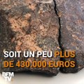 Cette météorite lunaire est vendue plus de 430.000 euros aux enchères