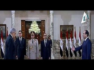 المهندس ابراهيم محلب يؤدى حلف اليمين امام الرئيس السيسى