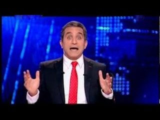 شاهد احتفال باسم يوسف بــ براءة مبارك