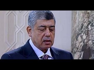 اللواء محمد ابراهيم يحلف اليمين امام الرئيس السيسى