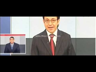 فضيحه كبيره في مهنية نشرة القناه الاولي المصريه