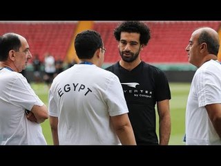 استعدادات محمد صلاح مع المنتخب المصري في روسيا
