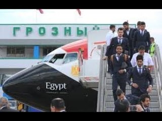 وصول المنتخب القومي روسيا استعدادا لكأس العالم