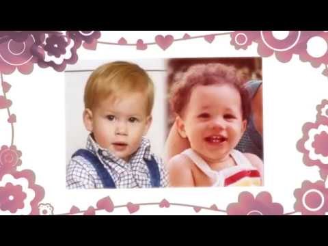 شاهد الامير هاري مع زوجته ميجان في طفولتهما