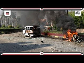 عاجل - أول فيديو من موقع تفحم سيارتين بمطلع كوبرى أكتوبر بالدقى